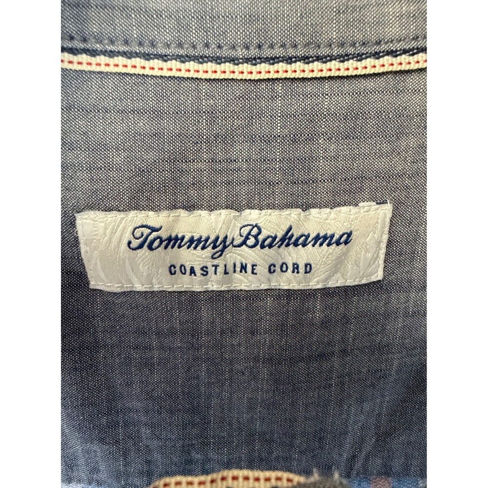 Tommy Bahama Coastline Cord Mens XL Plaid Corduroy Button Down‎ Shirt ST326095 - Picture 3 of 14